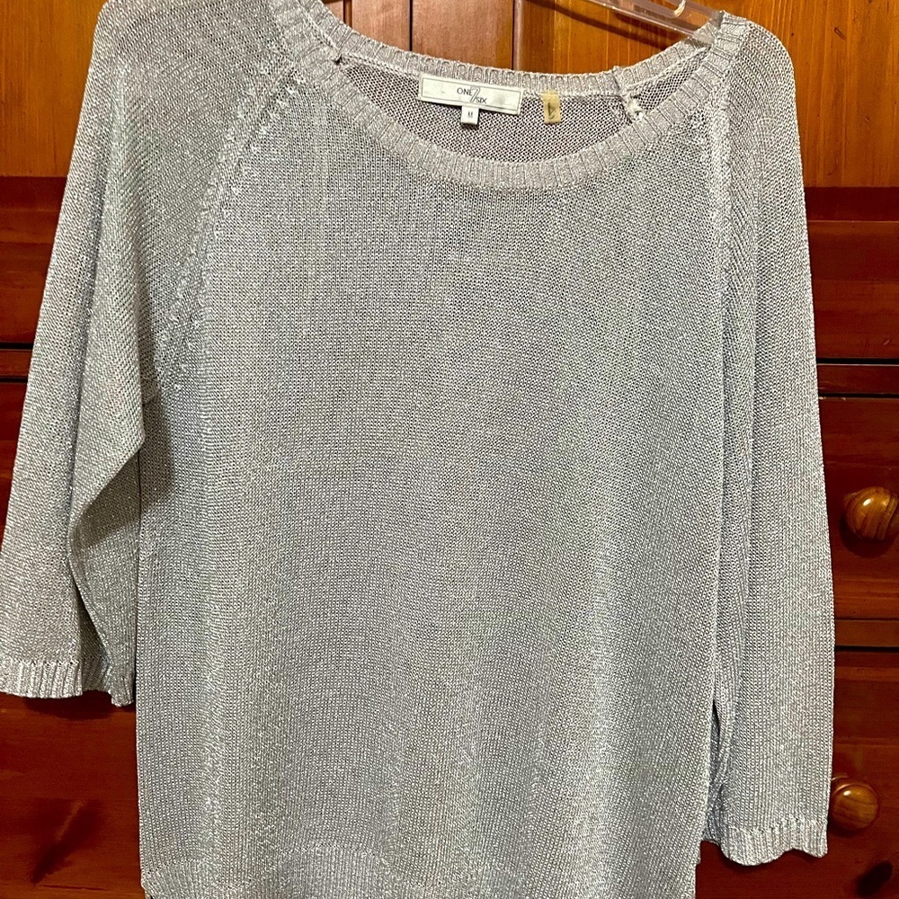Sparkly Silver Top - Medium